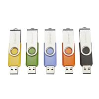 Intenso USB-Stick 5er Pack Basic Line 5 x 32 GB USB-stick 32 GB Geel, Groen, Blauw, Oranje, Zwart 3503585 USB-A 2.0 - thumbnail