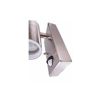 Deko Light Zilly Up & Down Motion 731007 Wandlamp met bewegingsmelder GU10 RVS - thumbnail