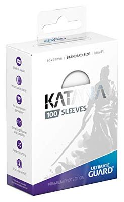 Ultimate Guard Katana Sleeves Standard Size (100) - White