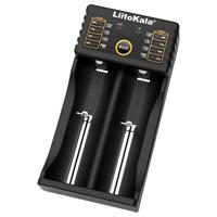 LiitoKala lii-202 USB Output Intelligente batterijlader voor Li-ion IMR 18650 18490 18350 17670 17500 16340(RCR123) 14500 10440 - thumbnail
