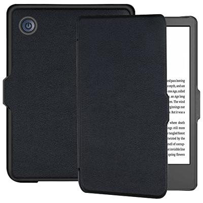Lunso - Geschikt voor Kobo Clara 2E hoes (6 inch) - sleep cover - Zwart