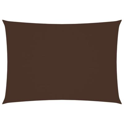 VidaXL Zonnescherm rechthoekig 4x6 m oxford stof bruin