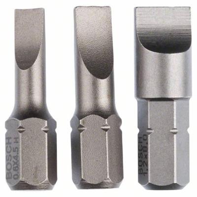Bosch Accessoires 3-delige bitset Extra Hard (S) S 0,6x4,5; S 0,8x5,5; S 1,2x8,0 - 2607001750