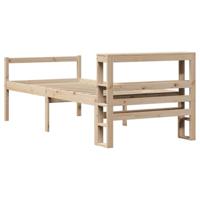 Seniorenbed met hoofdbord massief grenenhout 90x190 cm - thumbnail
