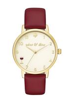 Horlogeband Kate Spade New York KSW1188 - METRO Leder Rood 16mm - thumbnail
