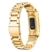 Fitbit Charge 3 & 4 metalen bandje - Goud - thumbnail