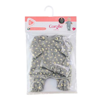 Corolle poppen pyjama glitter in het donker en haarband, 36cm Corolle poppen pyjama glitter in het donker en haarband, 36cm