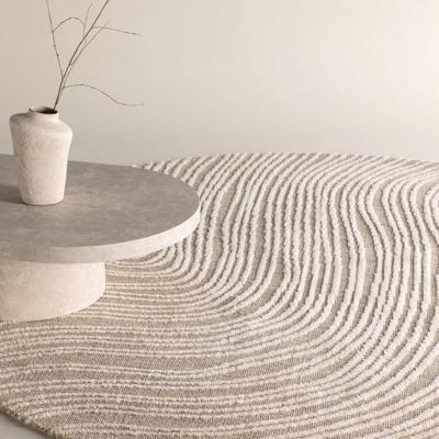 Nohr Rond Vloerkleed 'Memorie' 200cm, kleur Beige