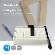 Nedis Papiersnijmachine | 210 x 297 mm | Wit / Zwart | 1 stuks - PACU110A4 PACU110A4 - thumbnail