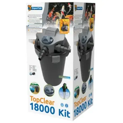 Topclear Kit 18000 vijver SuperfishTopcl.kit 18000 uvc-11w- pomp 5000l SuperFish - Superfish