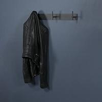 Kapstok Lux Zwart 3-haaks - thumbnail