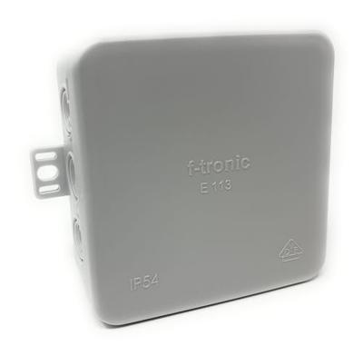 F-Tronic E113 Aftakkast (l x b x h) 85 x 85 x 40 mm Lichtgrijs IP54 10 stuk(s)