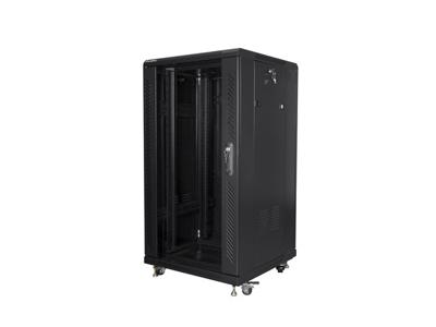 Lanberg FF01-6622-12B rack 22U Vrijstaande rek Zwart