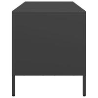 Tv-meubel 101,5x39x43,5 cm koudgewalst staal zwart - thumbnail