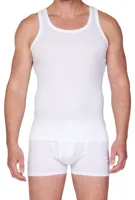 HL-tricot hemd heren wit - 100% Katoen - Naadloos heren onderhemd - Mannen singlet - Slim fit - thumbnail