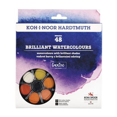 Waterverf koh i noor brl ass blister 48 kleuren | 6 stuks