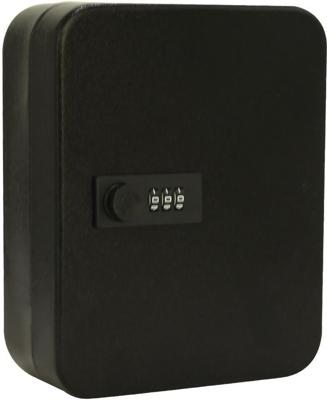 Sleutelkast met combinatieslot, voor 30 sleutels, zwart