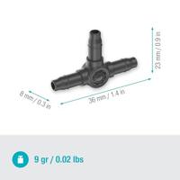 GARDENA 13211-20 Micro-Drip system T-stuk 4,6 mm (3/16) - thumbnail