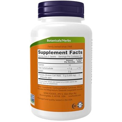 Chlorella 1000mg Now Foods 120tabl