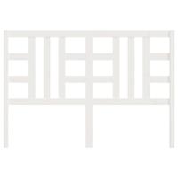 Hoofdbord 126x4x100 cm massief grenenhout wit - thumbnail
