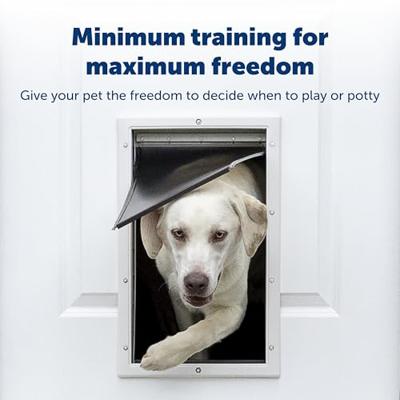 Petsafe hondenluik tot 18 kg aluminium wit - thumbnail
