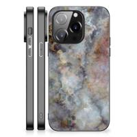 iPhone 14 Pro Marmeren Print Telefoonhoesje Marmer Grijs - thumbnail