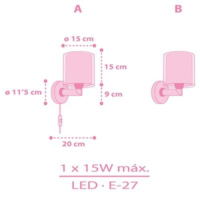 Dalber WandlampjeUnicorns - 41599