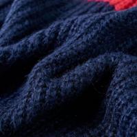 Kindertrui gebreid 128 marineblauw - thumbnail