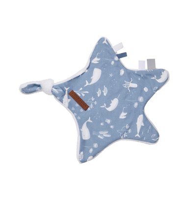 Knuffeldoekje Ster Little Dutch Ocean Blue