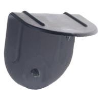 Kunststof hoekbeschermers zwart 22 x 40 mm (max. bandbreedte x vleugelbreedtes) met spike - thumbnail