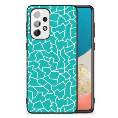 Samsung Galaxy A73 Leuk Telefoonhoesje Cracks Blue