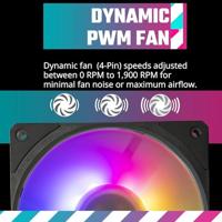 Cooler Master mfz-m4dn-19np2-r1 mobius 140p argb, 140 mm, argb, 30 dba, 0-1900 rpm ±10%, 76.5 cfm - thumbnail
