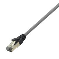 LogiLink CQ8102S RJ45 Netwerkkabel, patchkabel CAT 8.1 S/FTP 15.00 m Grijs-wit (RAL 7035) Afscherming gevlochten, Halogeenvrij 1 stuk(s) - thumbnail