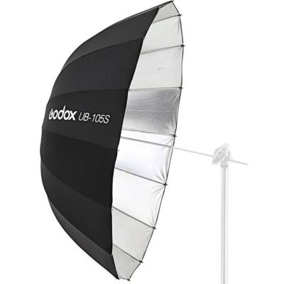 Godox UB-105S - Parabolische reflecterende studio paraplu zilver 105cm