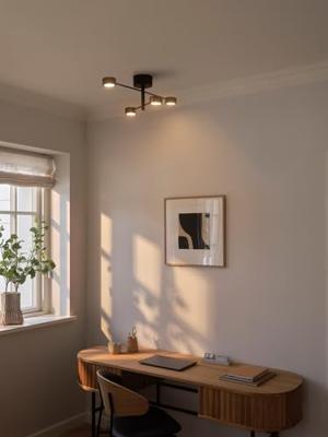 Nordlux 4-lichts plafondlampClyde design zwart - 2412260103