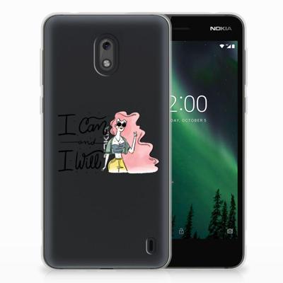 Nokia 2 Telefoonhoesje met Naam i Can Nokia 2 Telefoonhoesje met Naam i Can