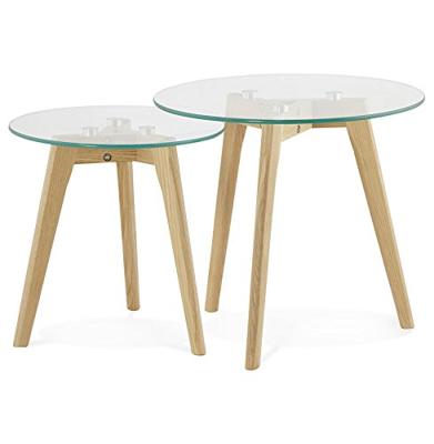 ALTEREGO LOVYOU Ronde nesttafel - Transparant