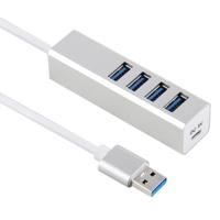 5Gbps Super snelheid zelf / Bus Power 4 poorten USB 3.0 HUB (zilver) - thumbnail