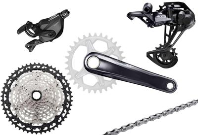 Shimano xt m8100 1x12-speed group clamp 180mm 10-51