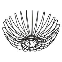 Secret de Gourmet Fruitschaal-fruitmand - zwart - metaal - 35 cm - thumbnail