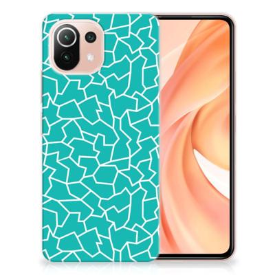 Xiaomi Mi 11 Lite | 11 Lite 5G NE | Hoesje maken | Cracks Blue Xiaomi Mi 11 Lite | 11 Lite 5G NE | Hoesje maken | Cracks Blue
