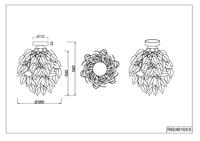 Trio Decoratieve plafondlampLeavy Ø 38cm - R60461032 - thumbnail