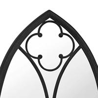 Tuinspiegel 100x45 cm ijzer zwart - thumbnail