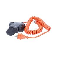 AS Schwabe 70414 Stroom Verlengkabel 16 A Oranje, Zwart 5.00 m H07BQ-F 3G 1,5 mm² Spiraalkabel - thumbnail