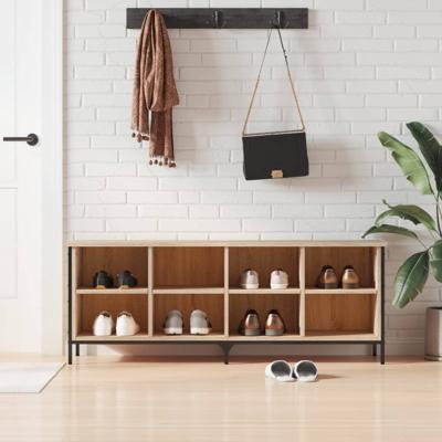 VidaXL Schoenenkast 131x35x50 cm bewerkt hout sonoma eikenkleurig