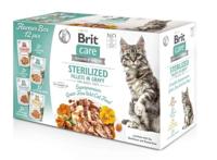Brit Care Cat Sterilized Flavor Box Pouch - katten natvoer - 12x85 gr - thumbnail