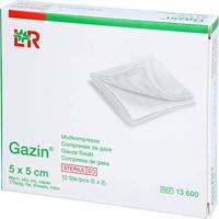 Lohmann & Rauscher Gazin Gaaskompres 5x5cm - thumbnail