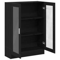 Boekenkast 82,5x30,5x115 cm spaanplaat zwart eikenkleurig - thumbnail