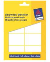 Avery Zweckform 3337 universele etiketten ft 54 x 35 mm (b x h), 224 etiketten, wit - thumbnail