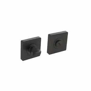Intersteel Rozet vierkant met toilet-/badkamersluiting 55x55x10mm - antraciet Intersteel Rozet vierkant met toilet-/badkamersluiting 55x55x10mm - antraciet